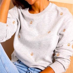 Rails Peace Sign Sweatshirt XS